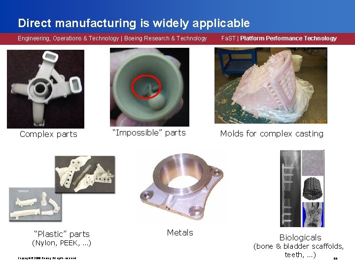 Direct manufacturing is widely applicable Engineering, Operations & Technology | Boeing Research & Technology Direct manufacturing is widely applicable Engineering, Operations & Technology | Boeing Research & Technology