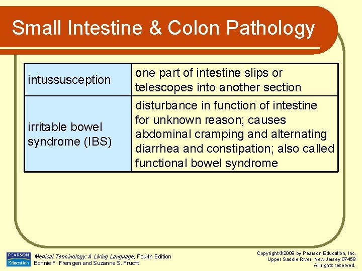 Small Intestine & Colon Pathology intussusception one part of intestine slips or telescopes into