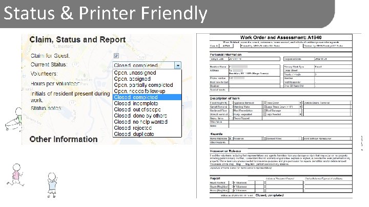 Status & Printer Friendly 