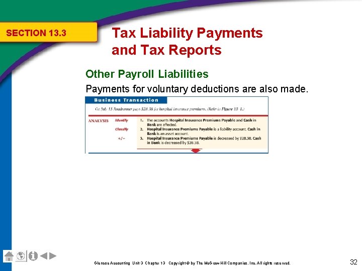 SECTION 13. 3 Tax Liability Payments and Tax Reports Other Payroll Liabilities Payments for