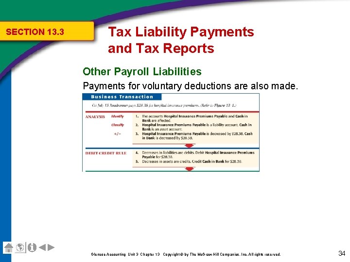 SECTION 13. 3 Tax Liability Payments and Tax Reports Other Payroll Liabilities Payments for