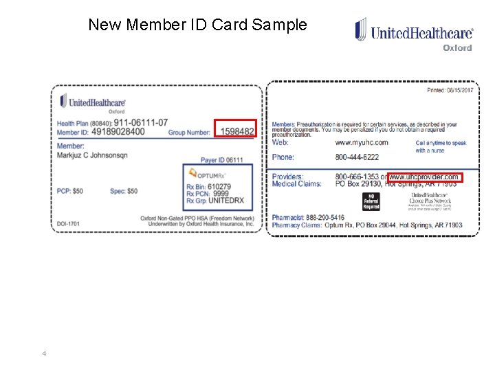 New Member ID Card Sample 4 