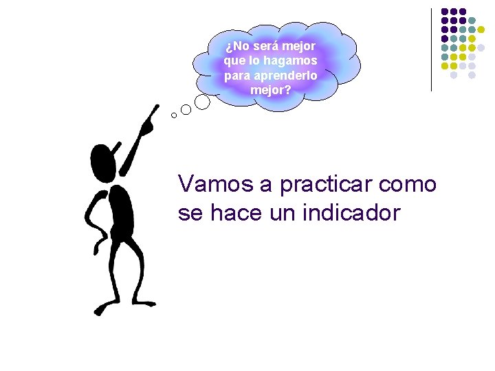 ¿No será mejor que lo hagamos para aprenderlo mejor? Vamos a practicar como se