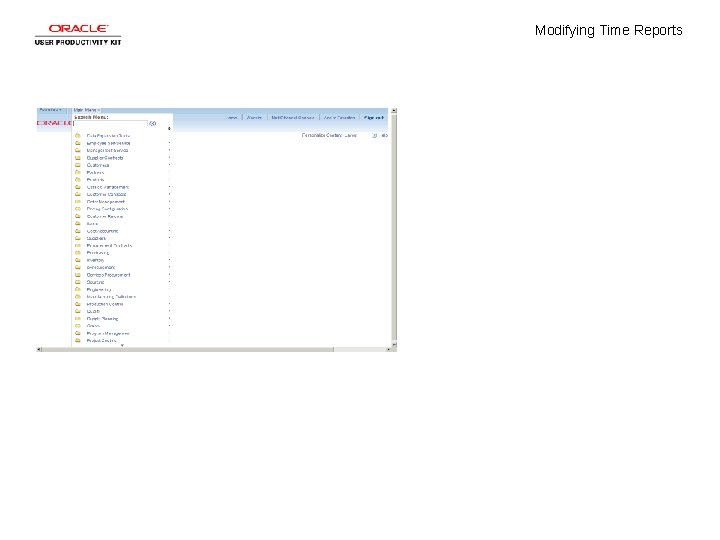 Modifying Time Reports 