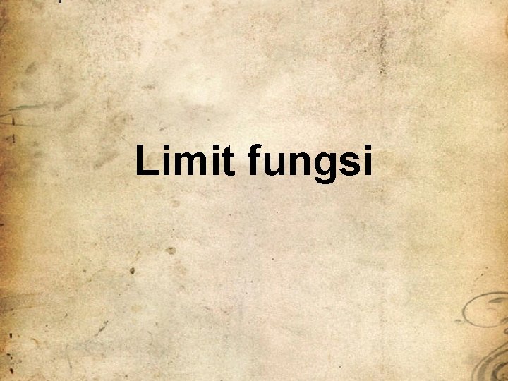Limit fungsi 