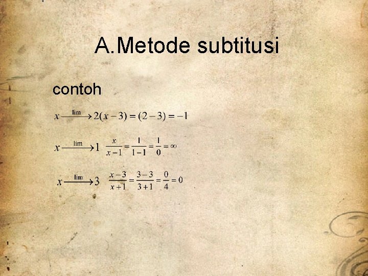 A. Metode subtitusi contoh 
