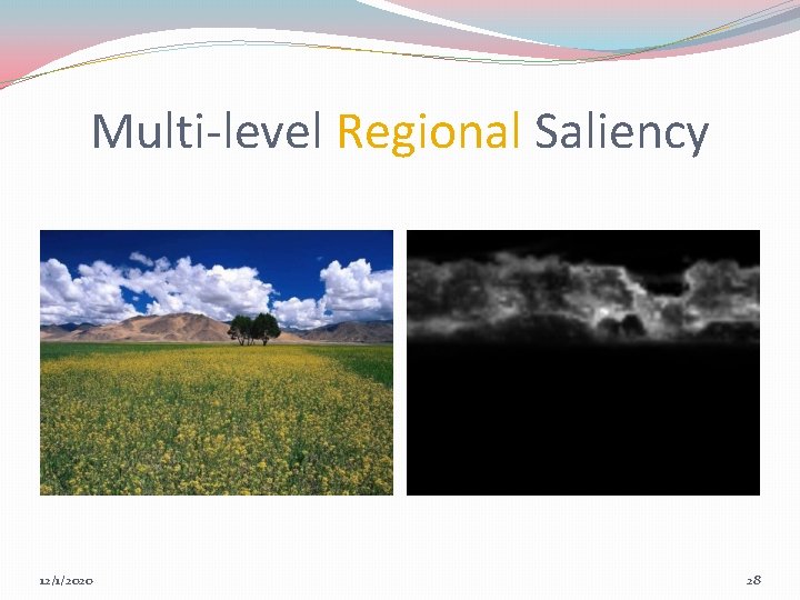 Multi-level Regional Saliency 12/1/2020 28 