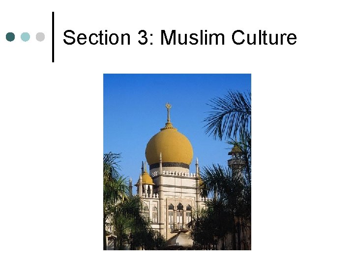 Section 3: Muslim Culture 