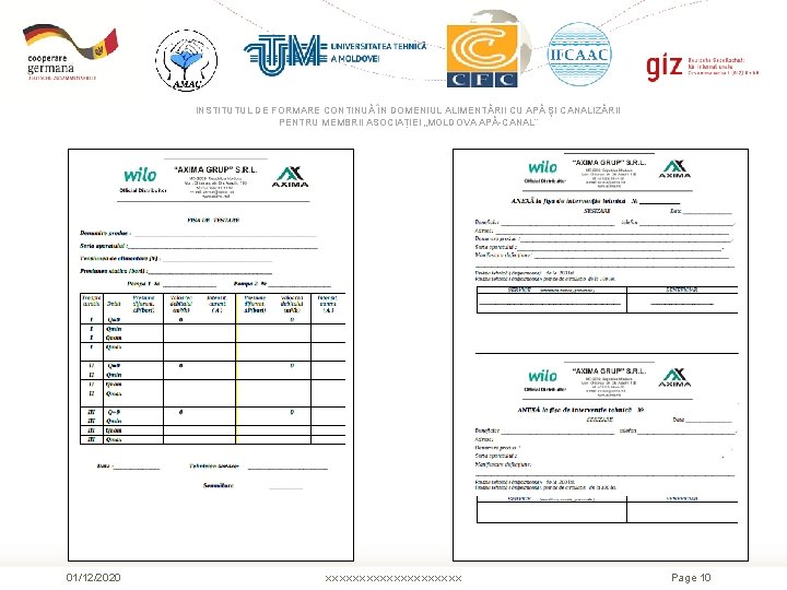 INSTITUTUL DE FORMARE CONTINUĂ ÎN DOMENIUL ALIMENTĂRII CU APĂ ŞI CANALIZĂRII PENTRU MEMBRII ASOCIAȚIEI