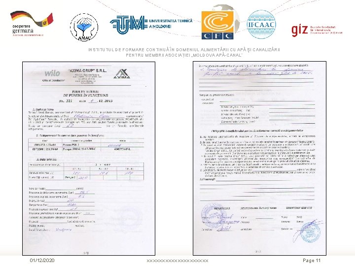 INSTITUTUL DE FORMARE CONTINUĂ ÎN DOMENIUL ALIMENTĂRII CU APĂ ŞI CANALIZĂRII PENTRU MEMBRII ASOCIAȚIEI