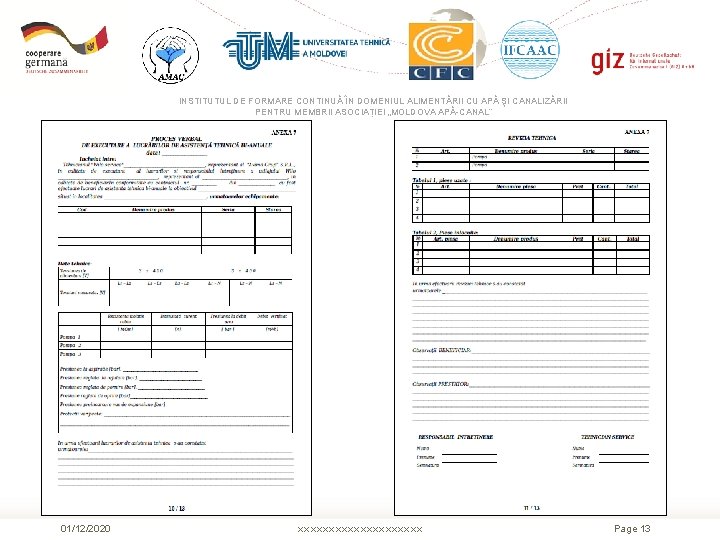 INSTITUTUL DE FORMARE CONTINUĂ ÎN DOMENIUL ALIMENTĂRII CU APĂ ŞI CANALIZĂRII PENTRU MEMBRII ASOCIAȚIEI