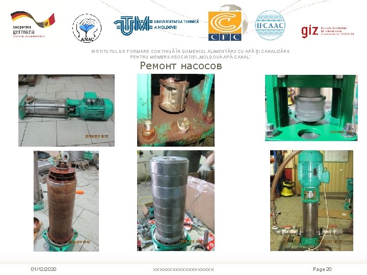 INSTITUTUL DE FORMARE CONTINUĂ ÎN DOMENIUL ALIMENTĂRII CU APĂ ŞI CANALIZĂRII PENTRU MEMBRII ASOCIAȚIEI