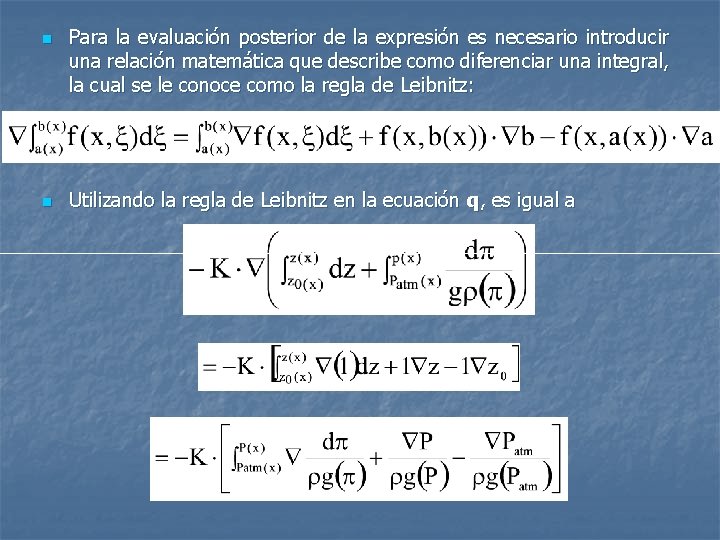 n n Para la evaluación posterior de la expresión es necesario introducir una relación n n Para la evaluación posterior de la expresión es necesario introducir una relación