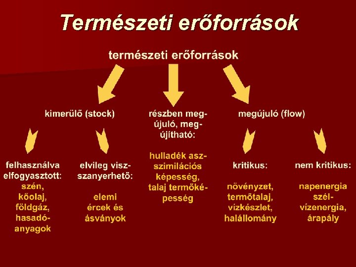 Természeti erőforrások 