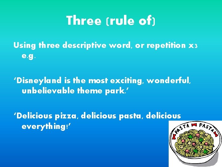 Triple Examples In English AFOREST persuasive techniques To learn and understand the
