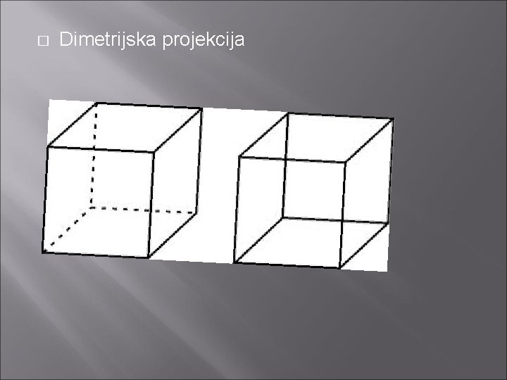 � Dimetrijska projekcija 