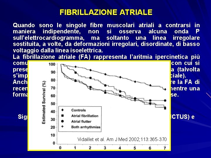 FIBRILLAZIONE ATRIALE Quando sono le singole fibre muscolari atriali a contrarsi in maniera indipendente,