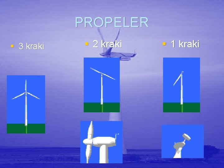 PROPELER § 3 kraki § 2 kraki § 1 kraki 