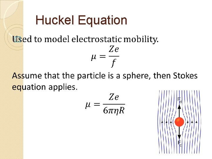 Huckel Equation � 