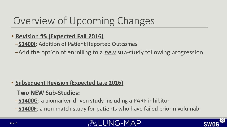 Overview of Upcoming Changes • Revision #5 (Expected Fall 2016) − S 1400 I: Overview of Upcoming Changes • Revision #5 (Expected Fall 2016) − S 1400 I: