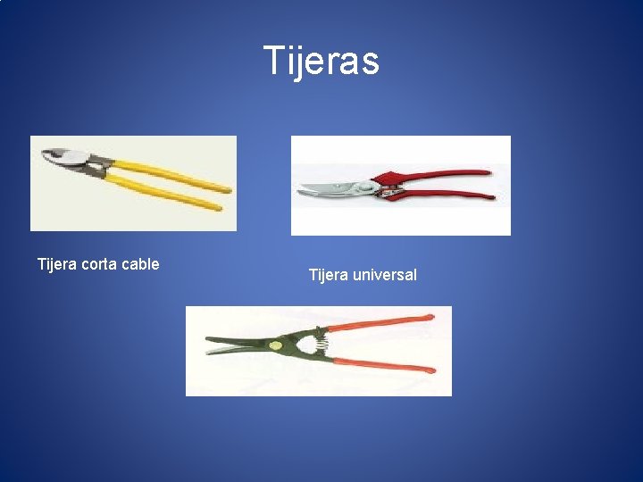 Tijeras Tijera corta cable Tijera universal 