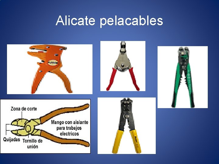 Alicate pelacables 