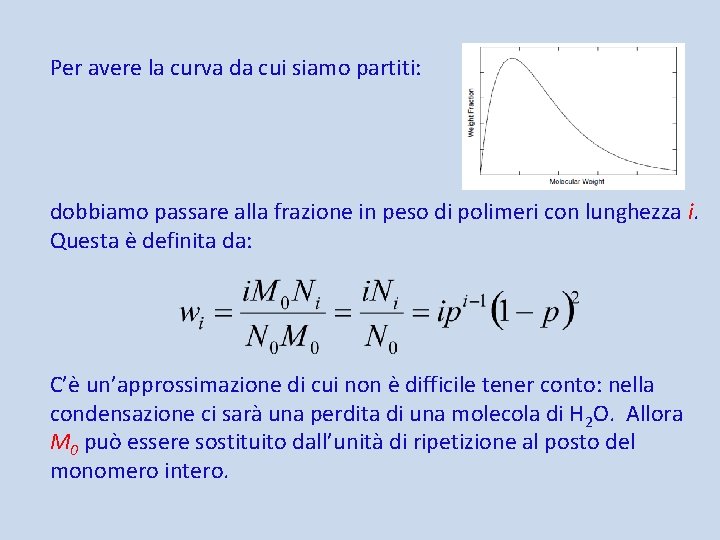 Per avere la curva da cui siamo partiti: dobbiamo passare alla frazione in peso