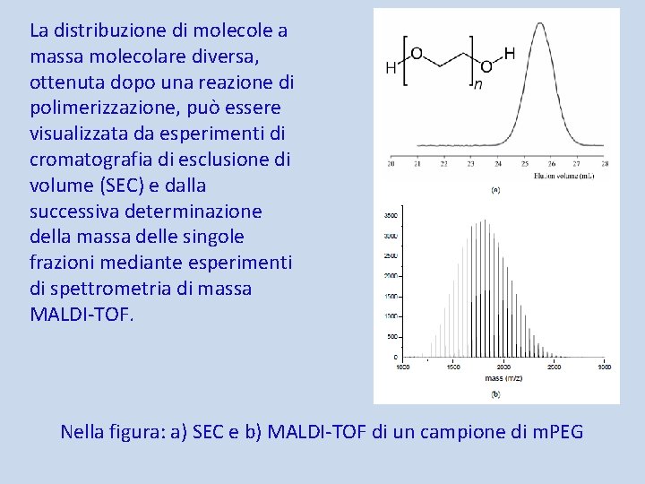 La distribuzione di molecole a massa molecolare diversa, ottenuta dopo una reazione di polimerizzazione,