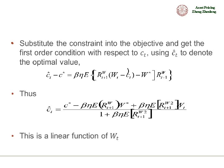 Asset Pricing Zhenlong • 