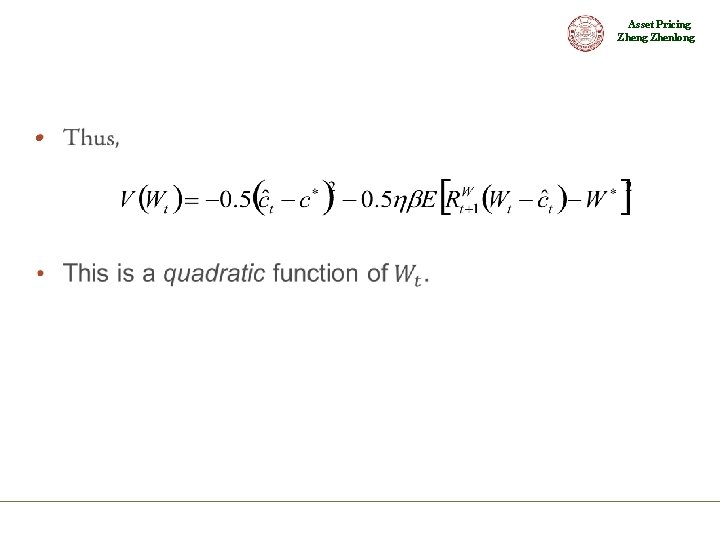 Asset Pricing Zhenlong • 