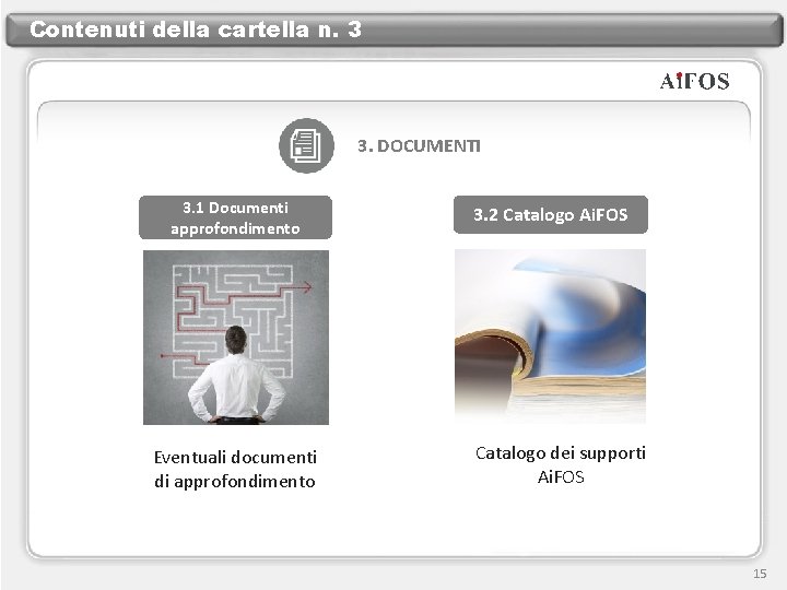 Contenuti della cartella n. 3 3. DOCUMENTI 3. 1 Documenti approfondimento Eventuali documenti di