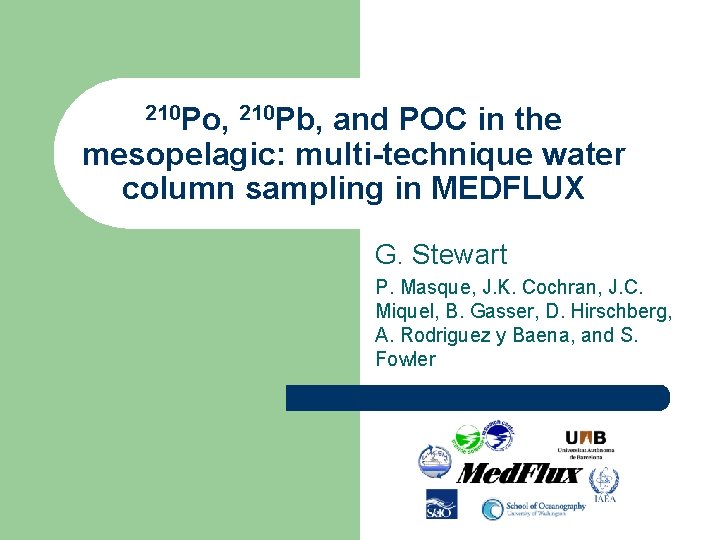 210 Po, 210 Pb, and POC in the mesopelagic: multi-technique water column sampling in