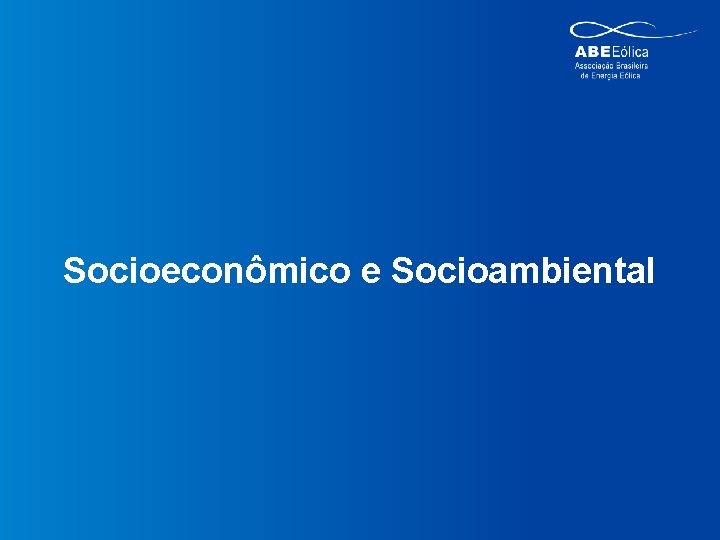 Socioeconômico e Socioambiental 