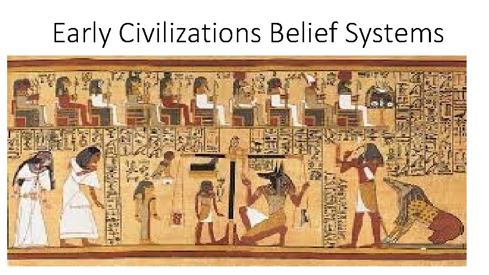 Early Civilizations Belief Systems 