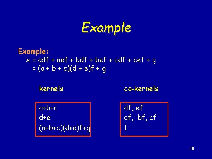 Outline Division Is Central In Many Operations What