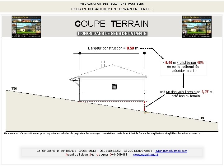 VISUALISATION DES SOLUTIONS ISUALISATION DES S OLUTIONS POSSIBLES POUR L’UTILISATION D’ UN TERRAIN EN VISUALISATION DES SOLUTIONS ISUALISATION DES S OLUTIONS POSSIBLES POUR L’UTILISATION D’ UN TERRAIN EN