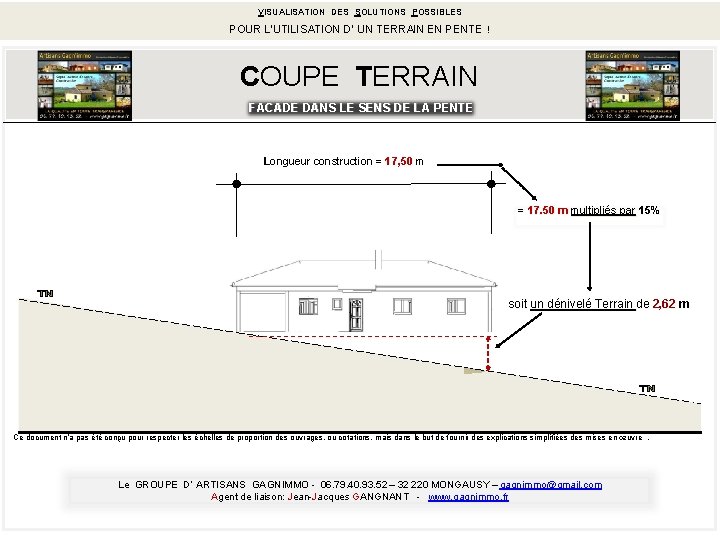 VISUALISATION DES SOLUTIONS ISUALISATION DES S OLUTIONS POSSIBLES POUR L’UTILISATION D’ UN TERRAIN EN VISUALISATION DES SOLUTIONS ISUALISATION DES S OLUTIONS POSSIBLES POUR L’UTILISATION D’ UN TERRAIN EN