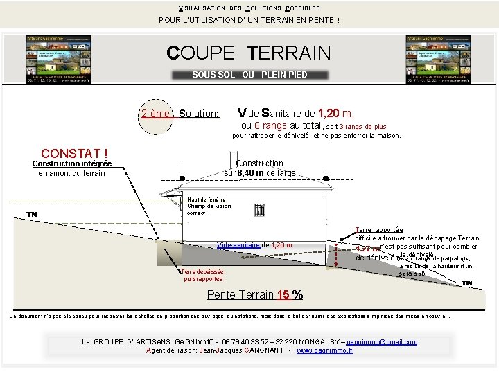 VISUALISATION DES SOLUTIONS ISUALISATION DES S OLUTIONS POSSIBLES POUR L’UTILISATION D’ UN TERRAIN EN VISUALISATION DES SOLUTIONS ISUALISATION DES S OLUTIONS POSSIBLES POUR L’UTILISATION D’ UN TERRAIN EN