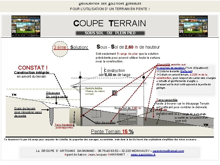 VISUALISATION DES SOLUTIONS ISUALISATION DES S OLUTIONS POSSIBLES POUR L’UTILISATION D’ UN TERRAIN EN VISUALISATION DES SOLUTIONS ISUALISATION DES S OLUTIONS POSSIBLES POUR L’UTILISATION D’ UN TERRAIN EN