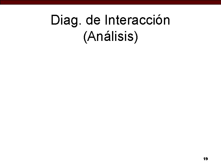 Diag. de Interacción (Análisis) 19 