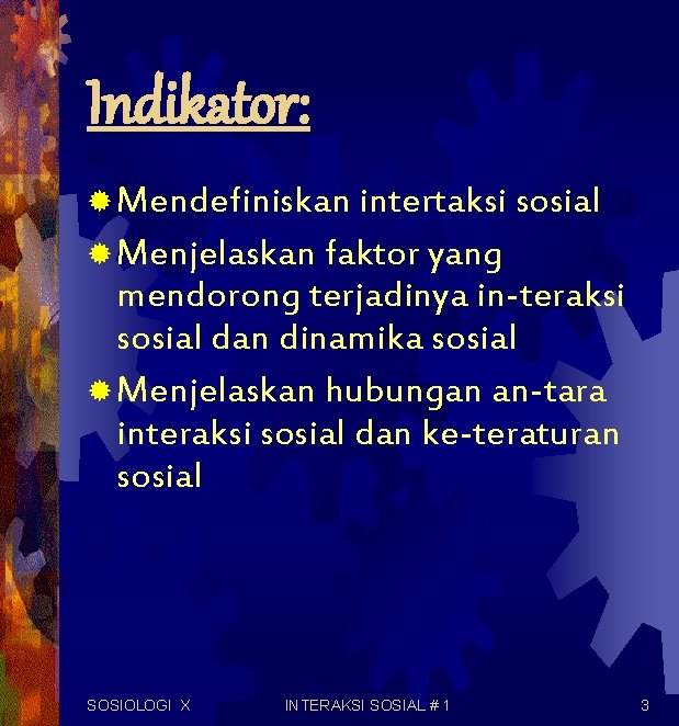 Faktor yang mendorong terjadinya interaksi sosial