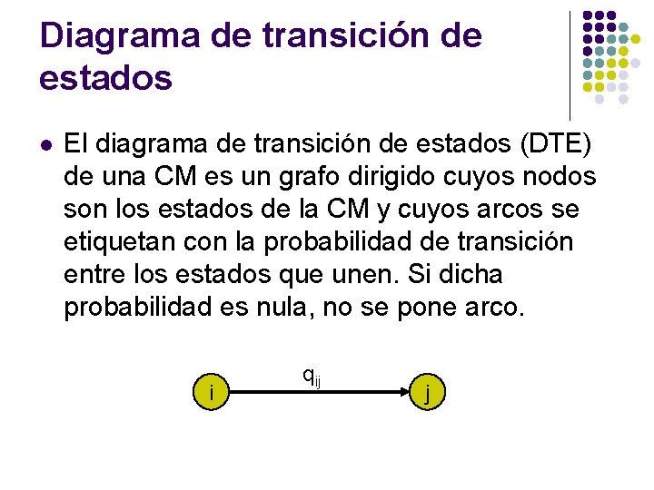 Diagrama de transición de estados l El diagrama de transición de estados (DTE) de Diagrama de transición de estados l El diagrama de transición de estados (DTE) de