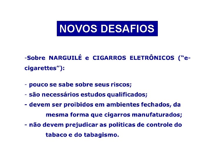 NOVOS DESAFIOS 