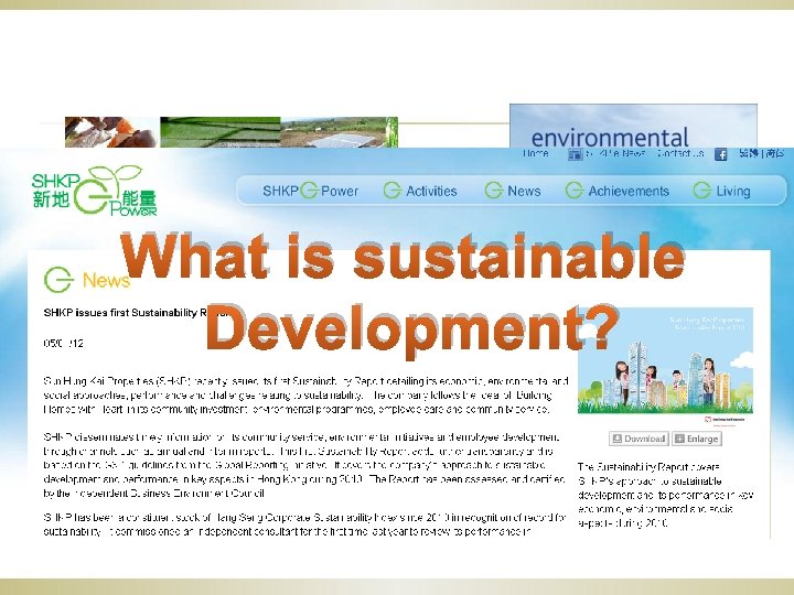 What is sustainable Development? 