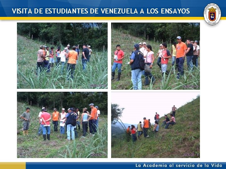 VISITA DE ESTUDIANTES DE VENEZUELA A LOS ENSAYOS 