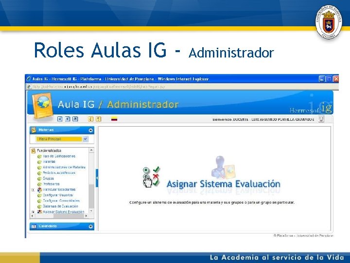 Roles Aulas IG - Administrador 