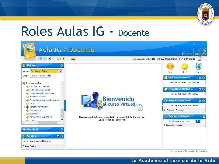Roles Aulas IG - Docente 