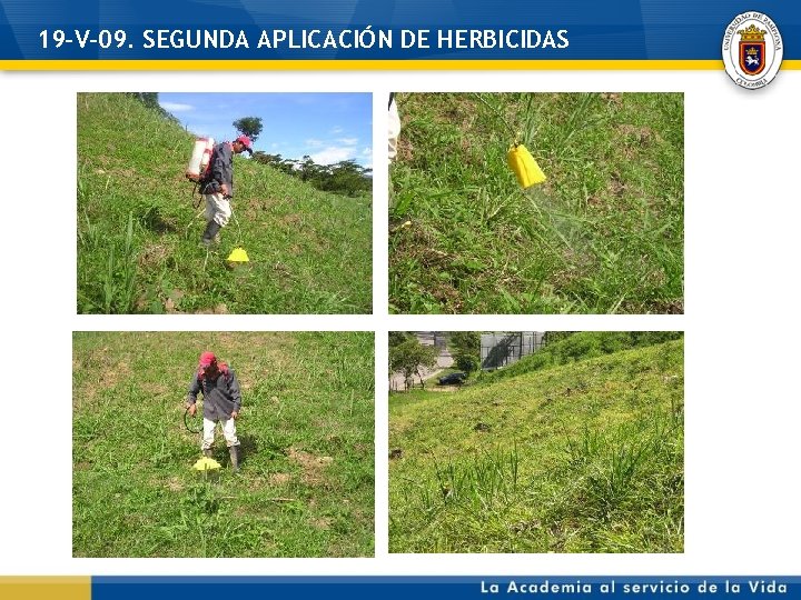 19 -V-09. SEGUNDA APLICACIÓN DE HERBICIDAS 
