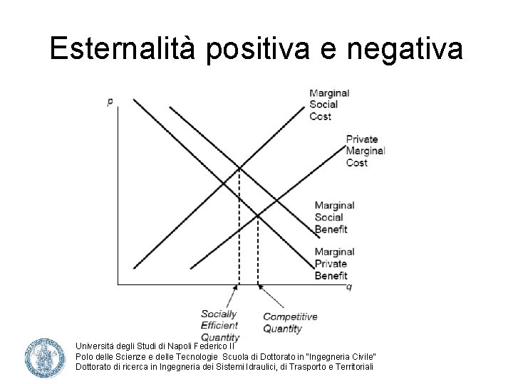 Esternalità positiva e negativa Università degli Studi di Napoli Federico II Polo delle Scienze