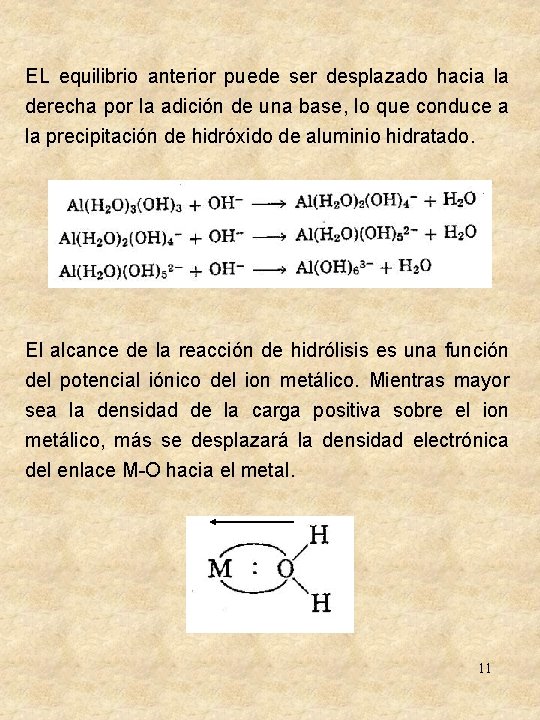 EL equilibrio anterior puede ser desplazado hacia la derecha por la adición de una EL equilibrio anterior puede ser desplazado hacia la derecha por la adición de una